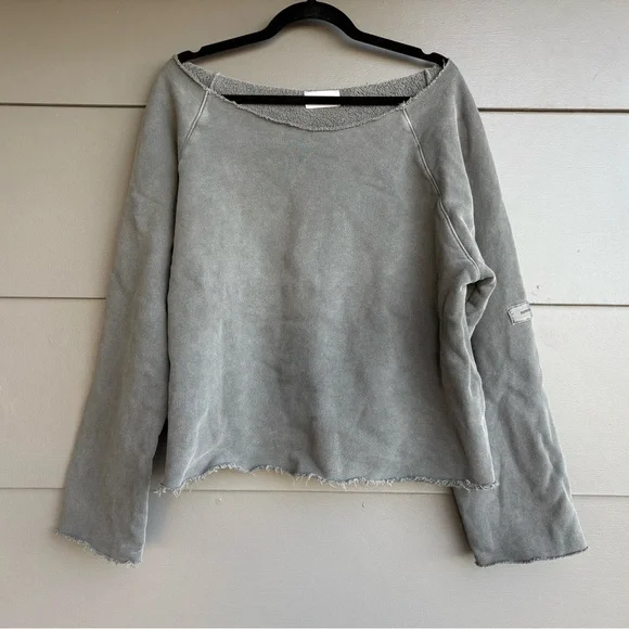Joah Brown Slouchy Pullover Sweatshirt - Picture 2 of 10